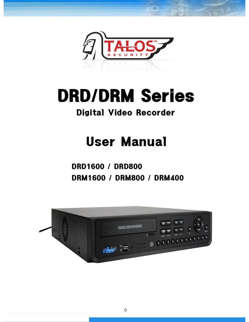 Talos Security DRD1600 User manual Talos Security DRD1600 User manual
