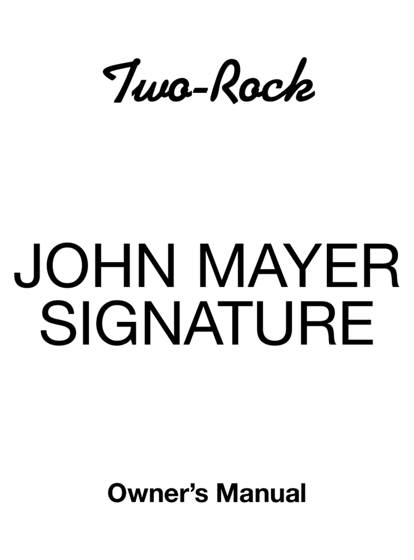 Two-Rock JOHN MAYER SIGNATURE owner's manual