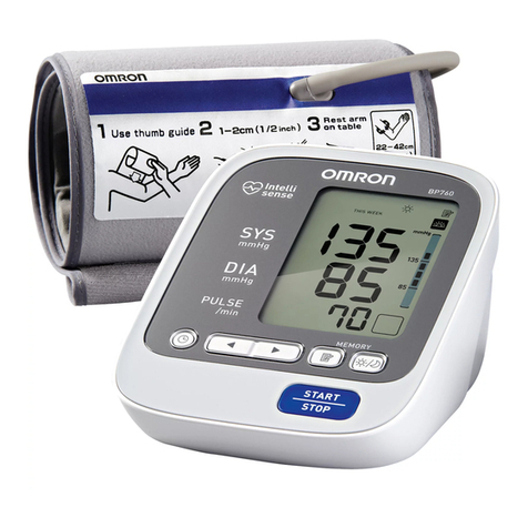 Omron BP760 User manual