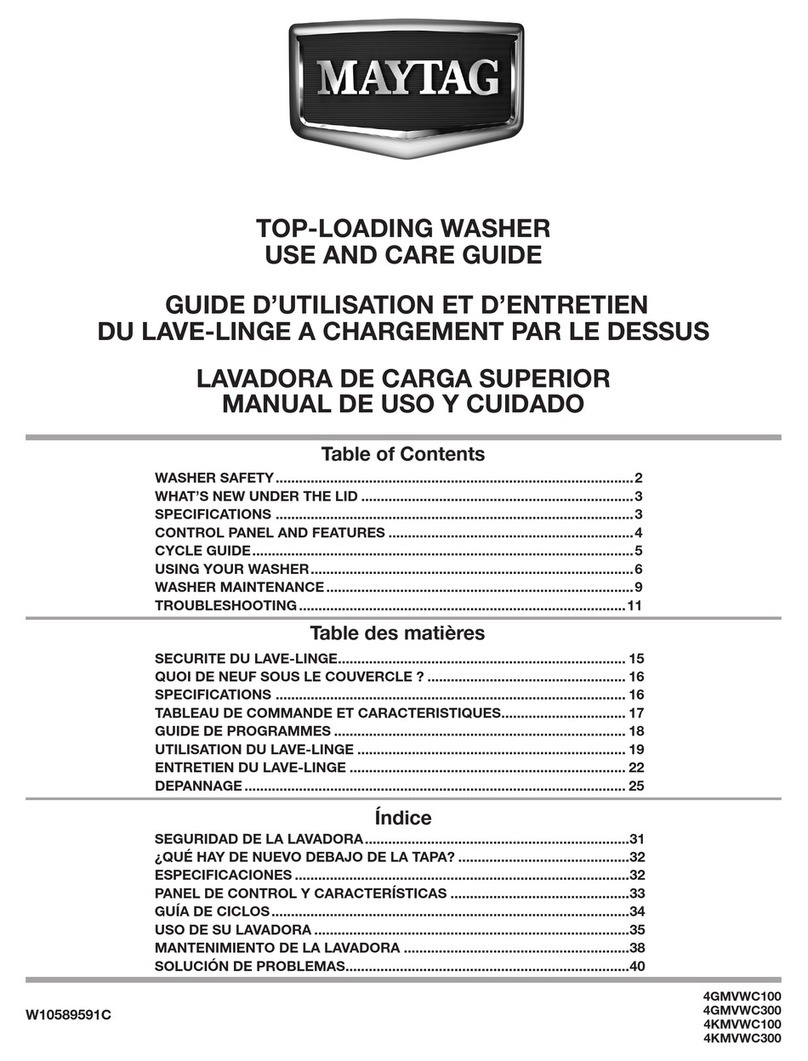 Maytag TOP-LOADING User manual