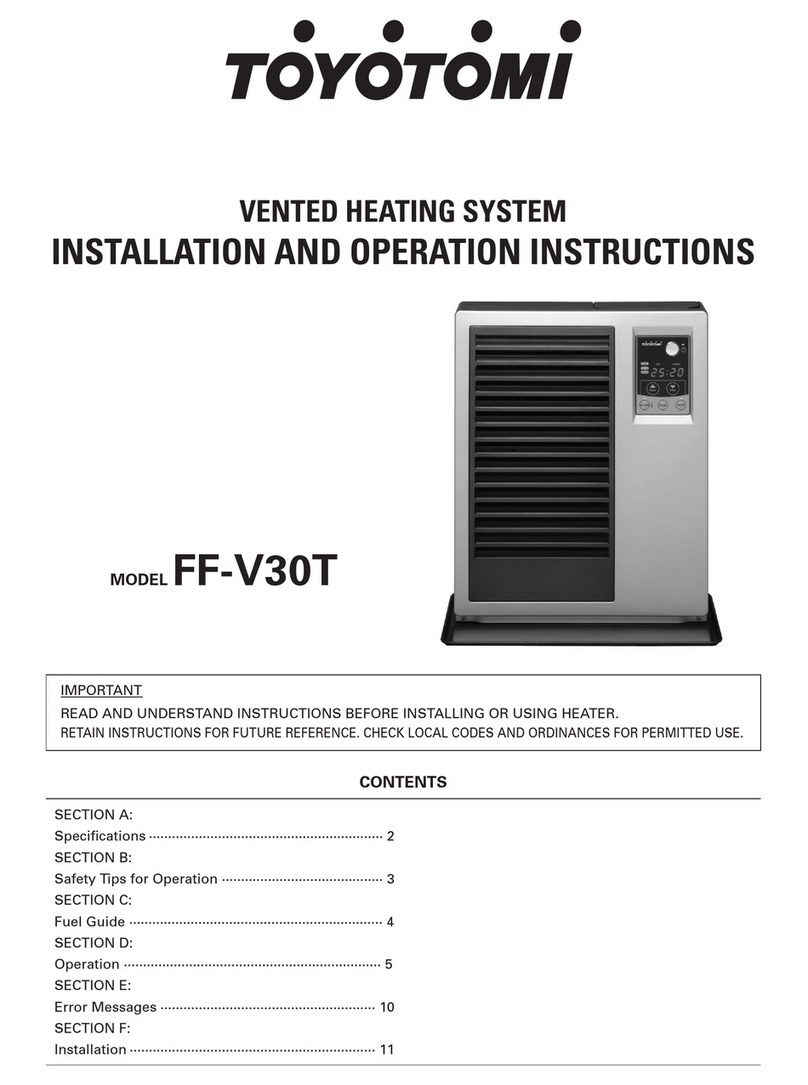 Toyotomi FF-V30T User manual