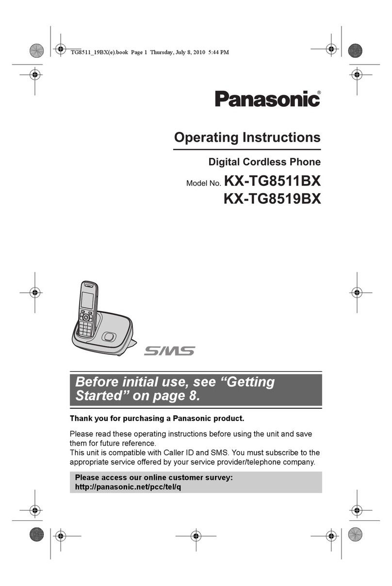 Panasonic KX-TG8511BX User manual