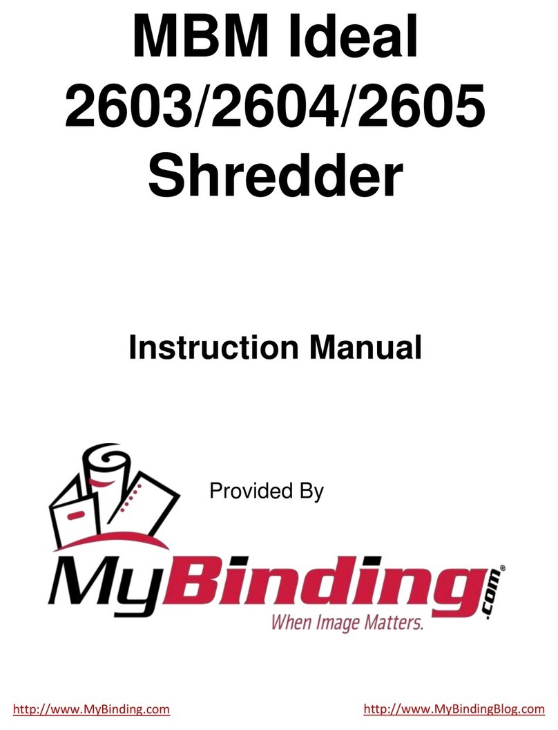 MBM 2603 instruction manual