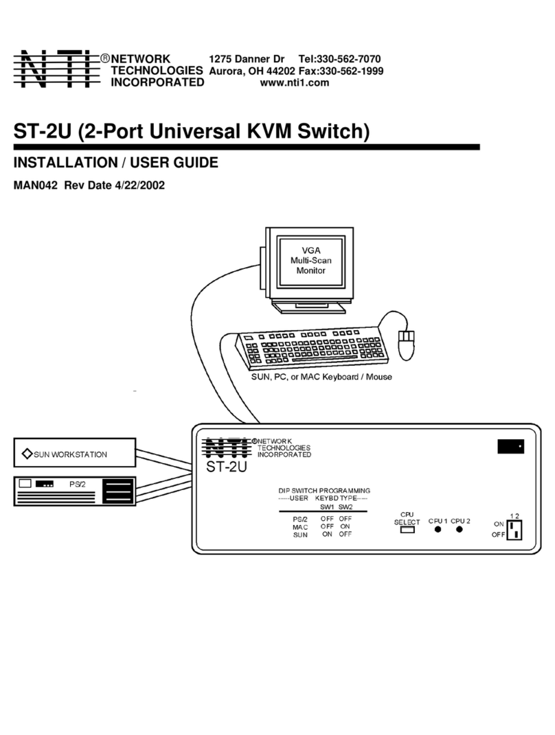 Network Technologies ST-2U Operation manual