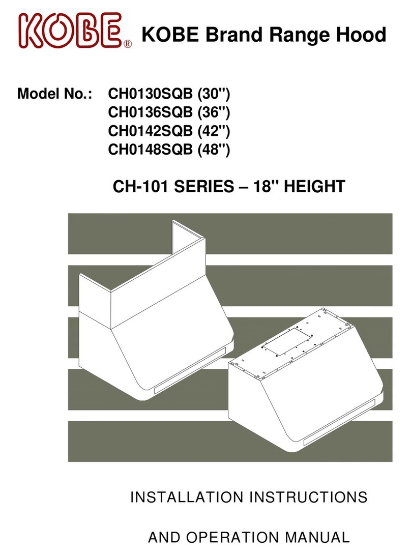 KOBE CH0130SQB User manual