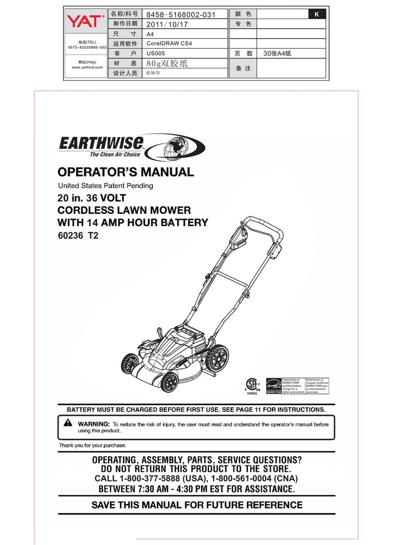 Earthwase 60236 T2 Operator's manual