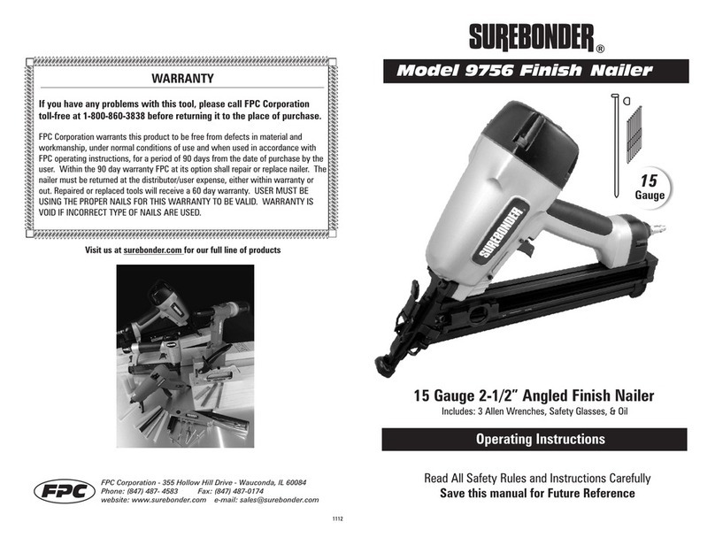 Surebonder 9756 operating instructions Surebonder 9756 operating instructions