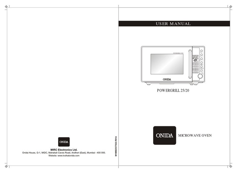 Onida POWERGRILL 25 User manual