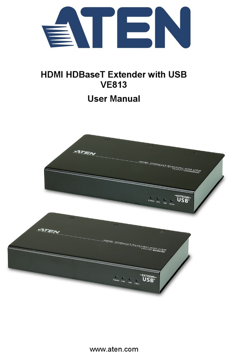 ATEN VE813 User manual