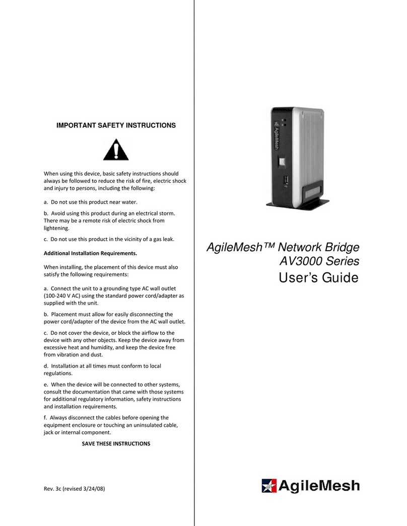 AglieMesh AV3000 Series user guide