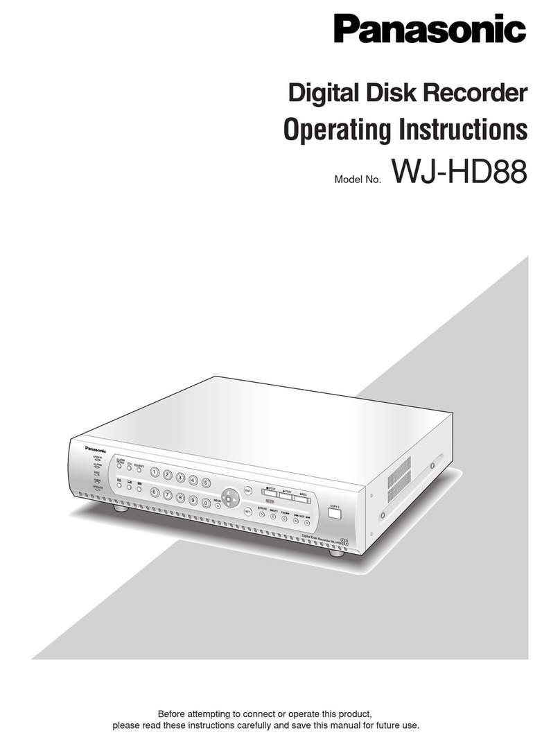 Panasonic WJ-HD88 User manual