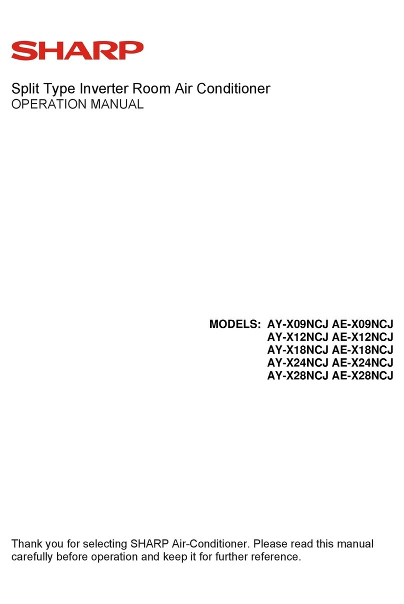 Sharp AY-X09NCJ User manual