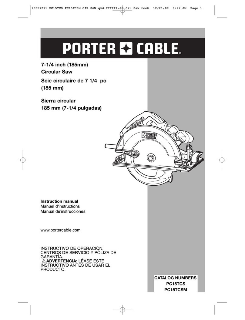Porter-Cable PC15TCS instruction manual Porter-Cable PC15TCS instruction manual