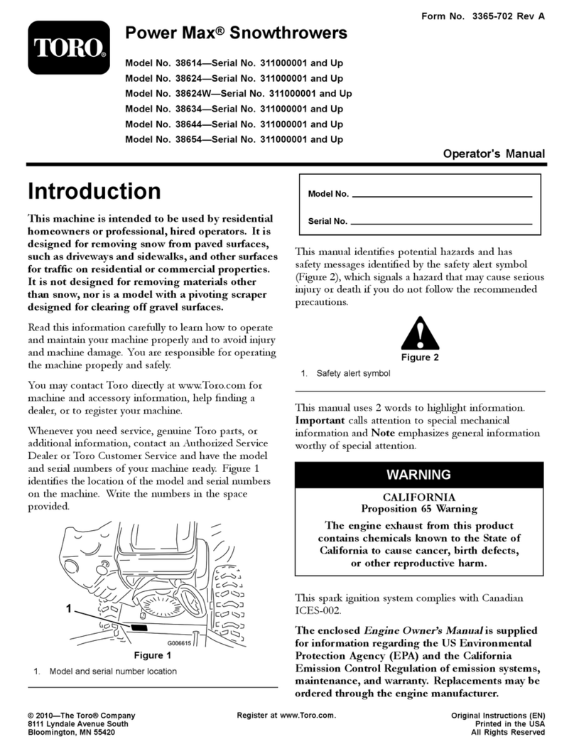 Toro PowerMax 38614 Operator's manual
