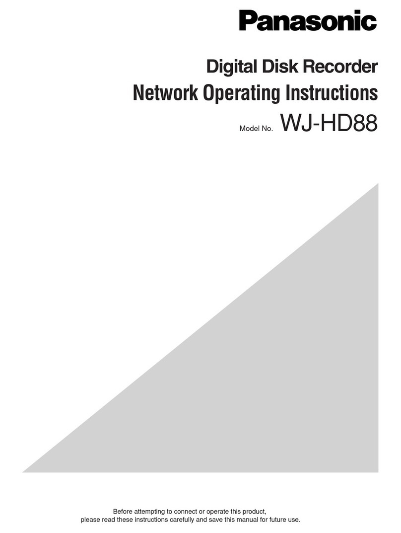 Panasonic WJ-HD88 User manual