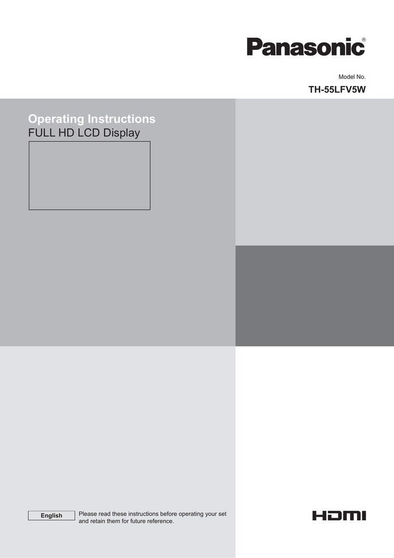 Panasonic TH-55LFV5W User manual