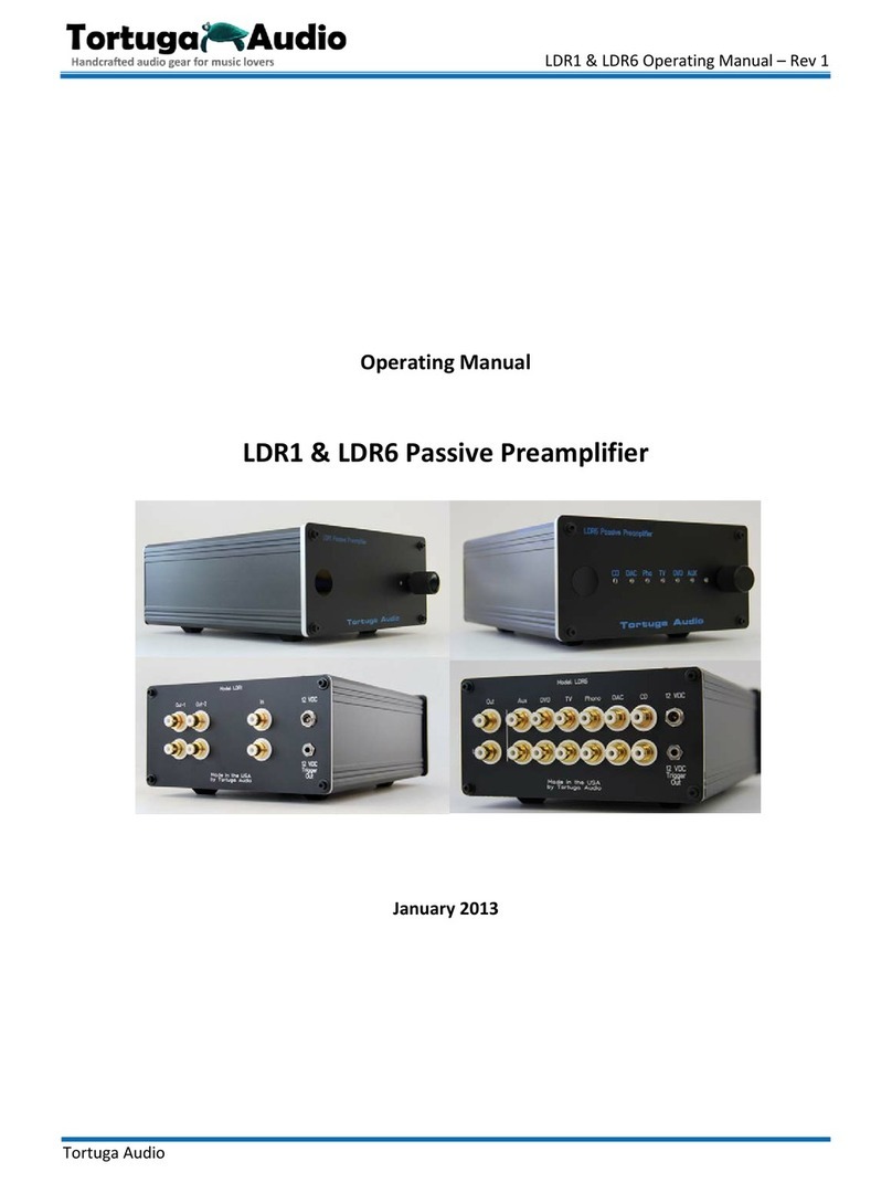 Tortuga Audio LDR1 operating manual
