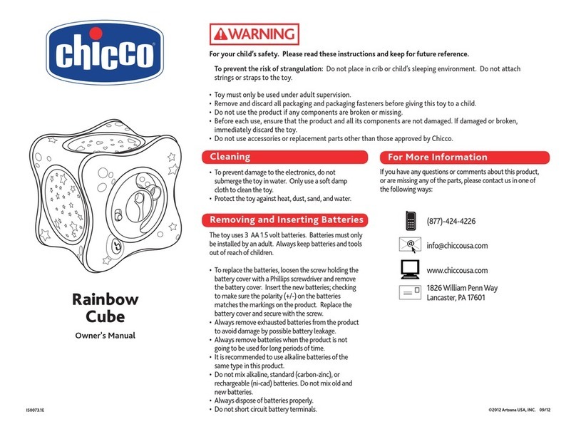 Chicco Rainbow Cube owner's manual