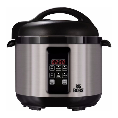 Big boss STAINLESS STEELPRESSURE COOKER instruction manual