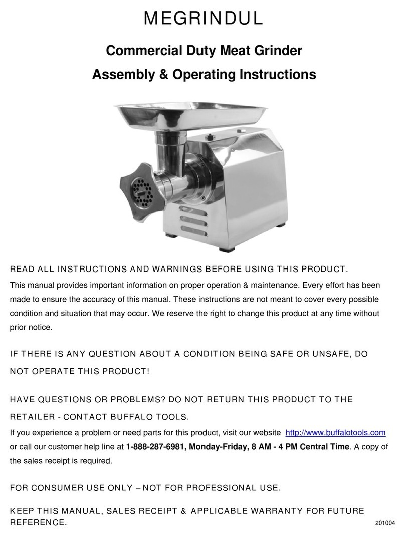 Buffalo Tools MEGRINDUL Quick reference guide Buffalo Tools MEGRINDUL Quick reference guide
