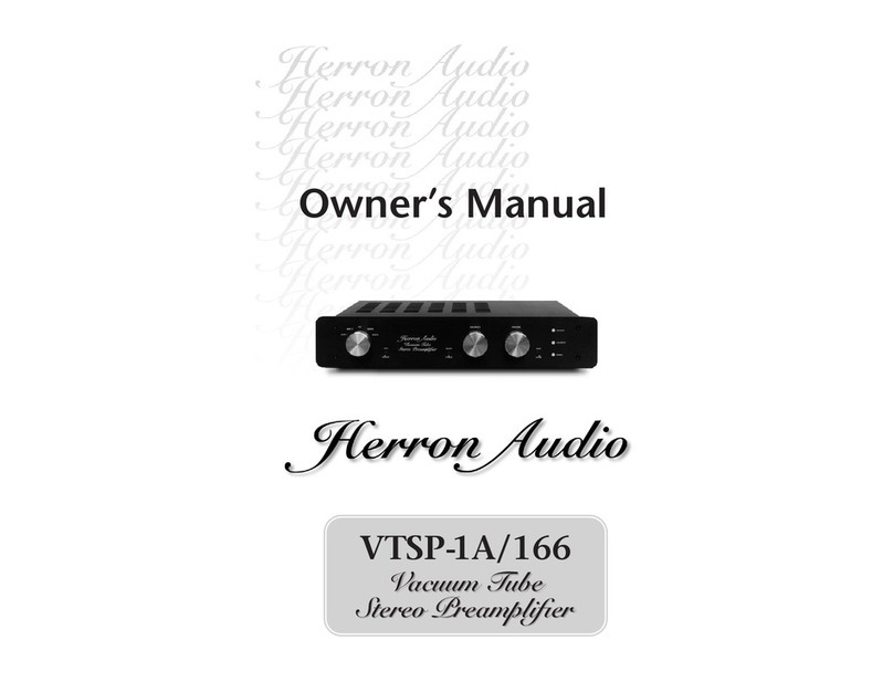 Herron Audio VTSP-1A/166 User manual Herron Audio VTSP-1A/166 User manual