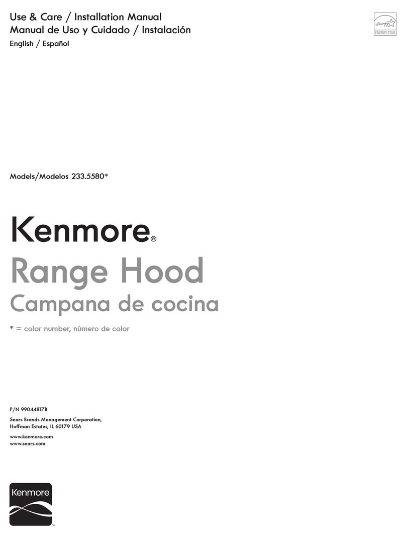 Kenmore 233.5580 Series Installation guide
