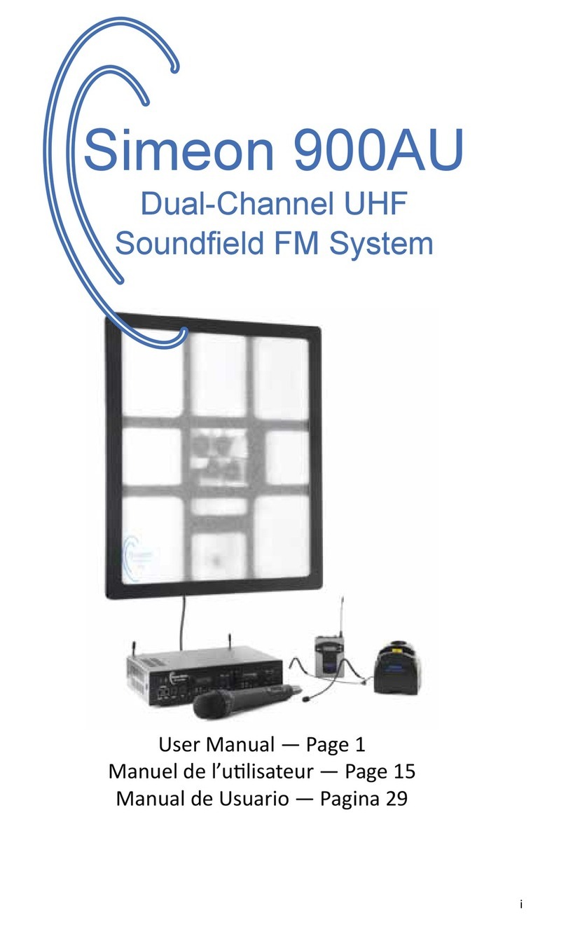Simeon 900 AU User manual