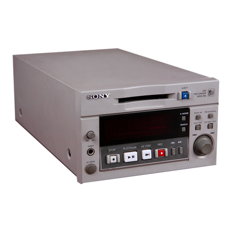 Sony MDS-B5 User manual