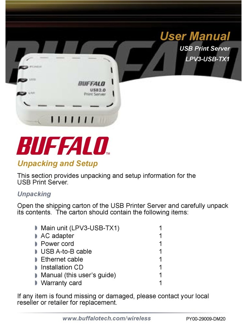 Buffalo LPV3-USB-TX1 User manual