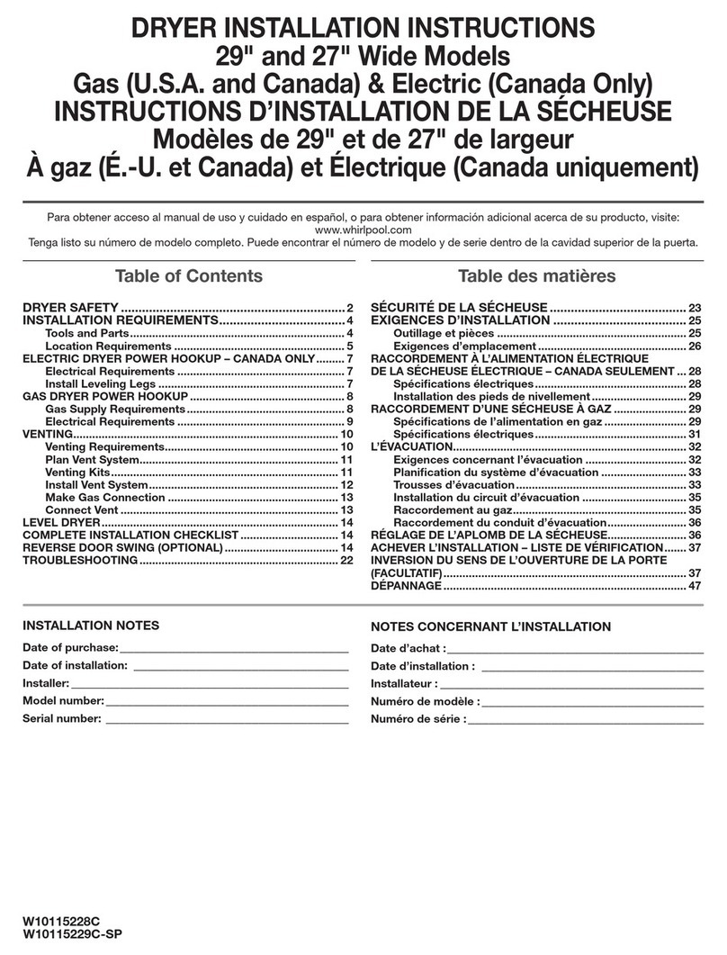 Whirlpool W10115228C installation instructions