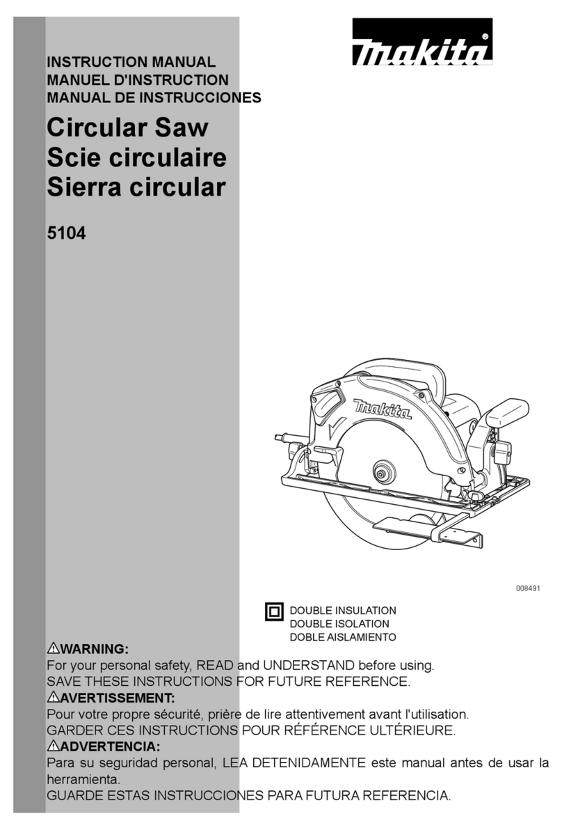 Makita 5104 instruction manual