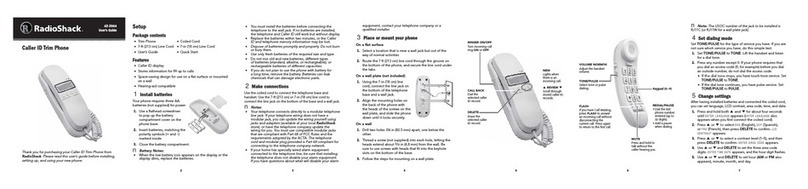 Radio Shack 43-3904 user guide