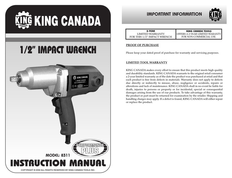 King Canada 8311 instruction manual