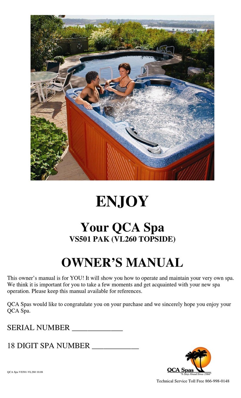 QCA Spa VS501 PAK (VL260 TOPSIDE) User manual