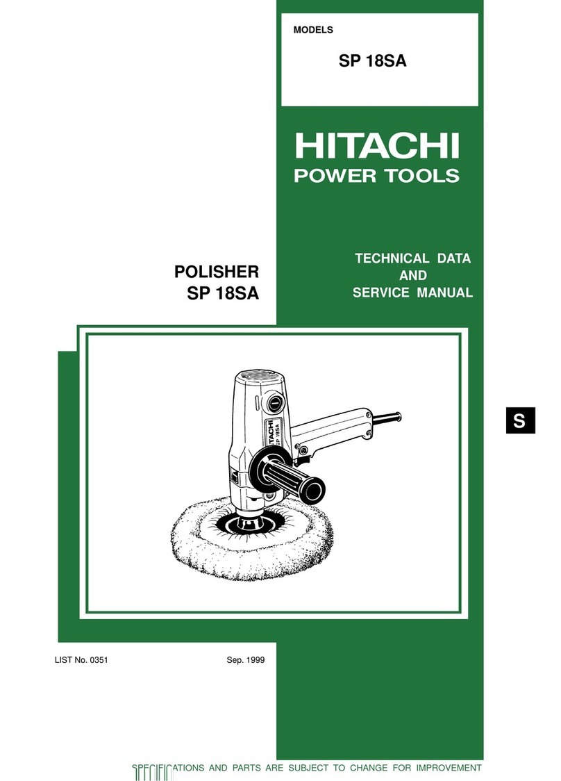 Hitachi SP 18SA User manual