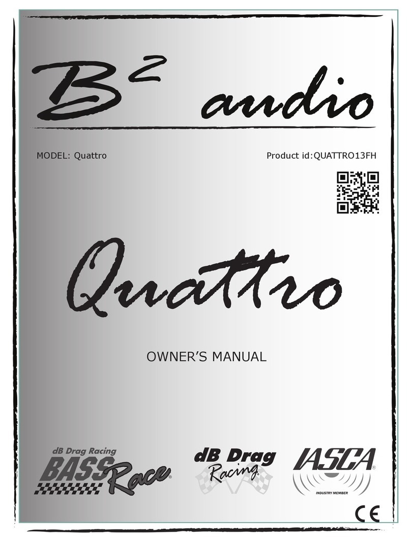 B2 Audio Quattro owner's manual