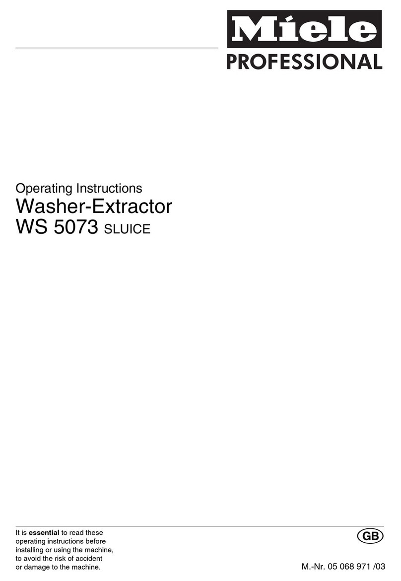 Miele WS 5073 SLUICE User manual Miele WS 5073 SLUICE User manual