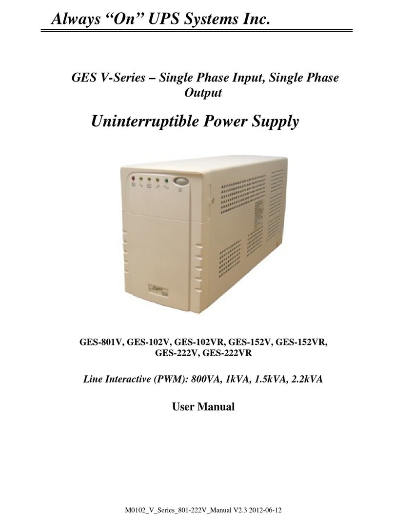 Always “On” UPS GES-801V user manual