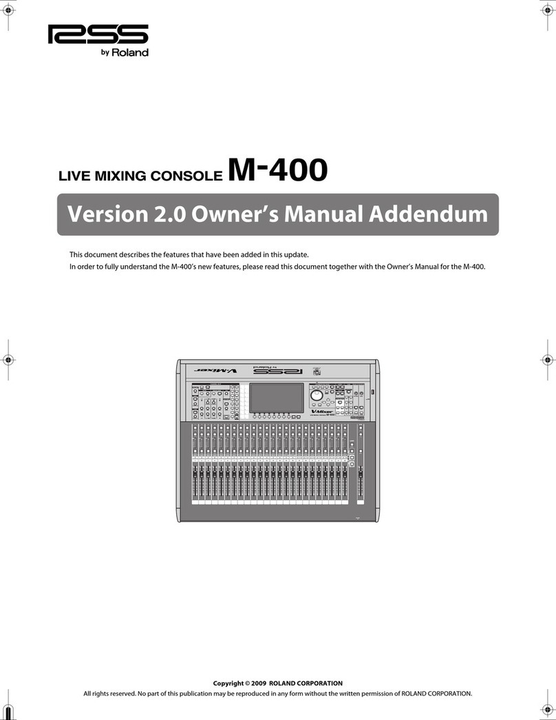 RSS M-400 User manual