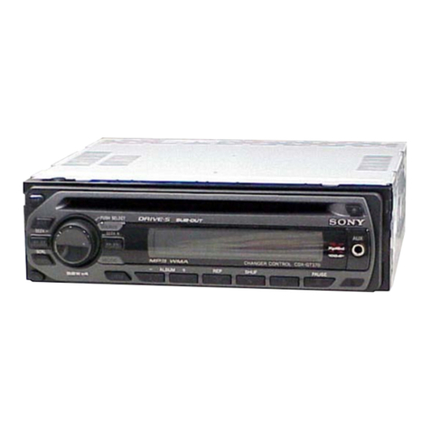 Sony CDX-GT32W - Fm/am Compact Disc Player Service manual