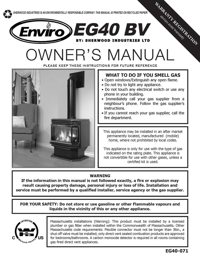 Enviro EG40 BV NG owner's manual