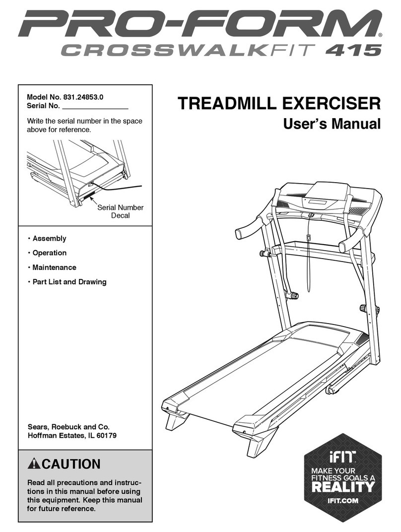 Pro-Form 831.24853.0 User manual