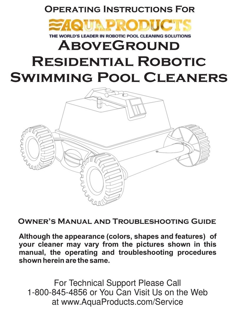 Aqua Products Above GroundSwimming Pool CleanersResidential... owner's manual