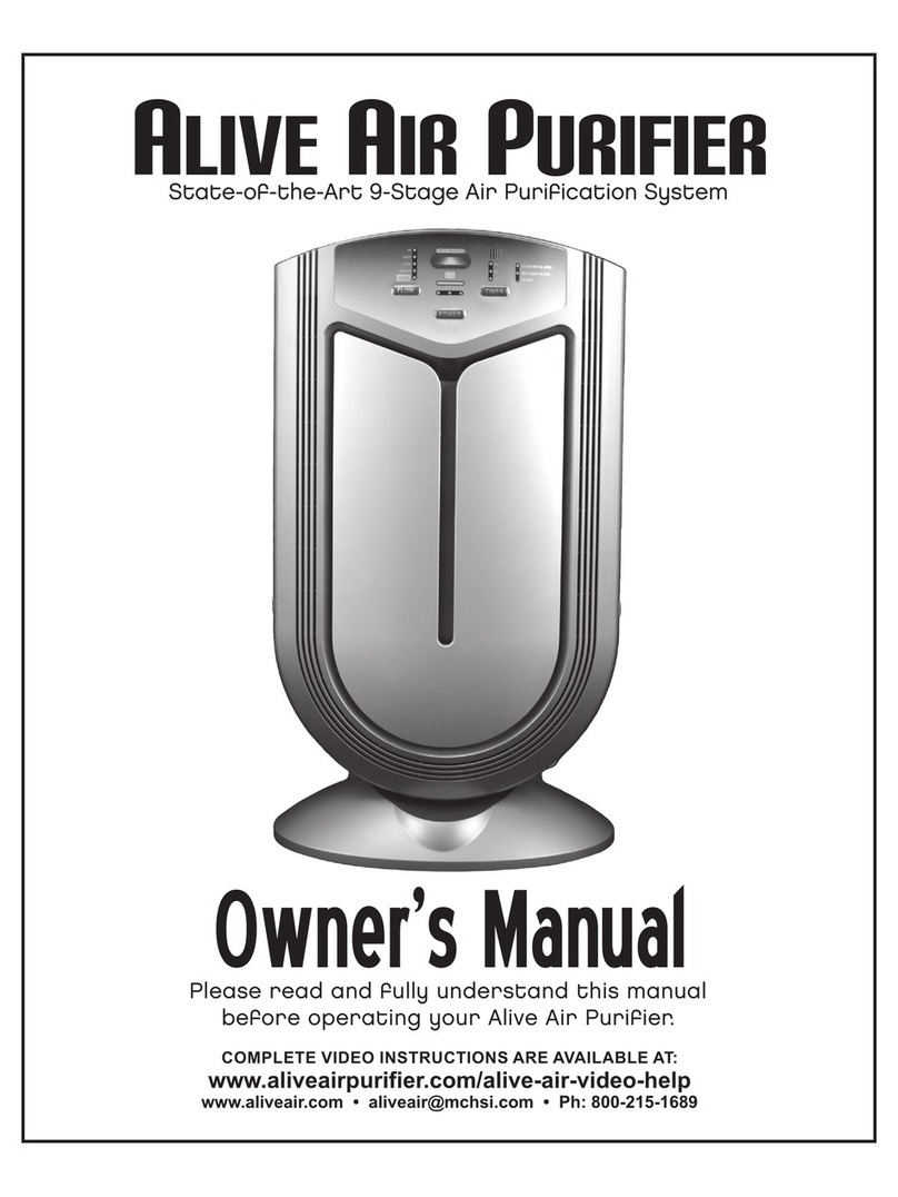 Alive Air Air Purifier owner's manual