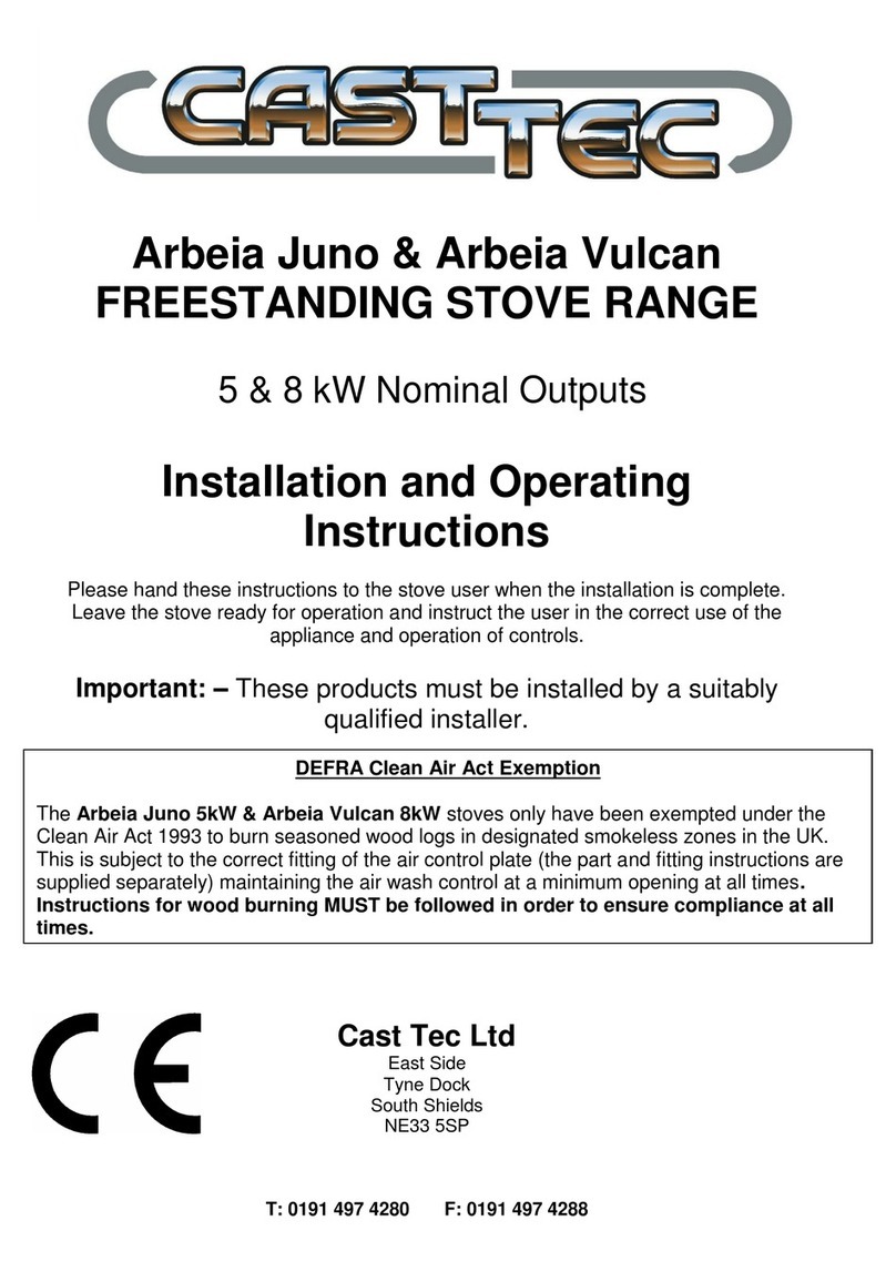 Cast Tec Arbeia Juno Installation and operating instructions