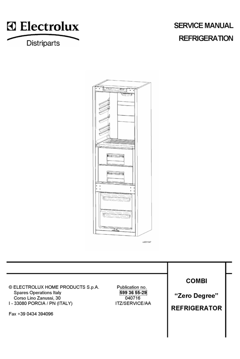 Electrolux COMBI "Zero Degree" Service manual Electrolux COMBI "Zero Degree" Service manual