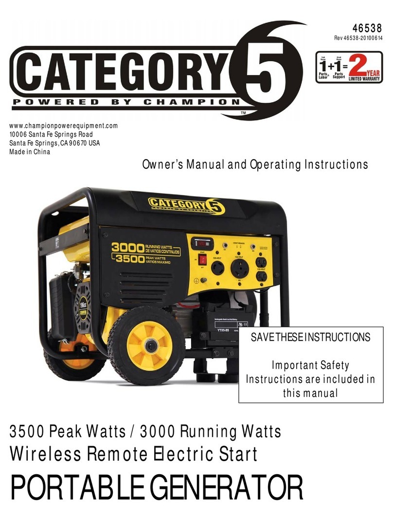 Champion Category 5 46538 Manual