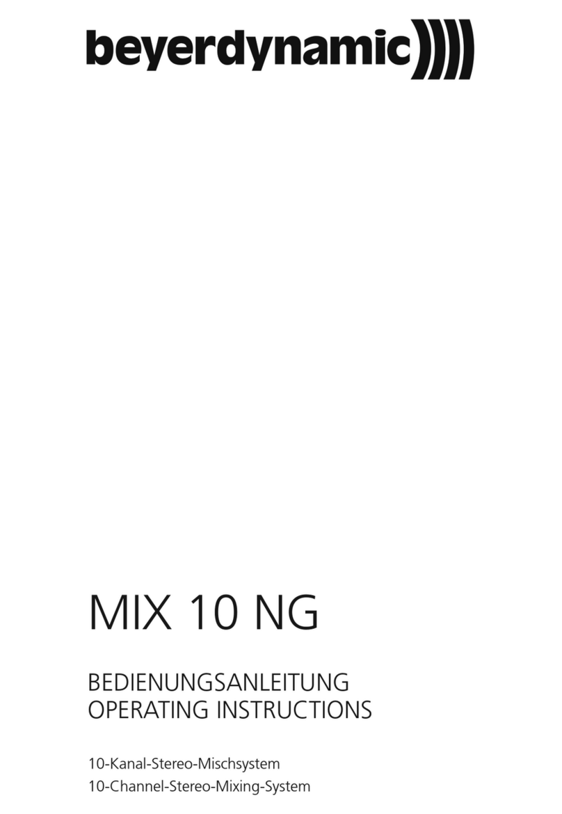 Beyerdynamic MIX 10 NG operating instructions