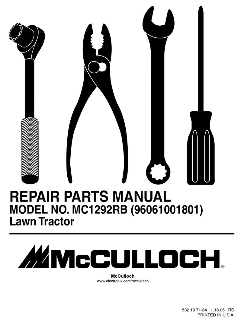 McCulloch MC1292RB Repair parts manual