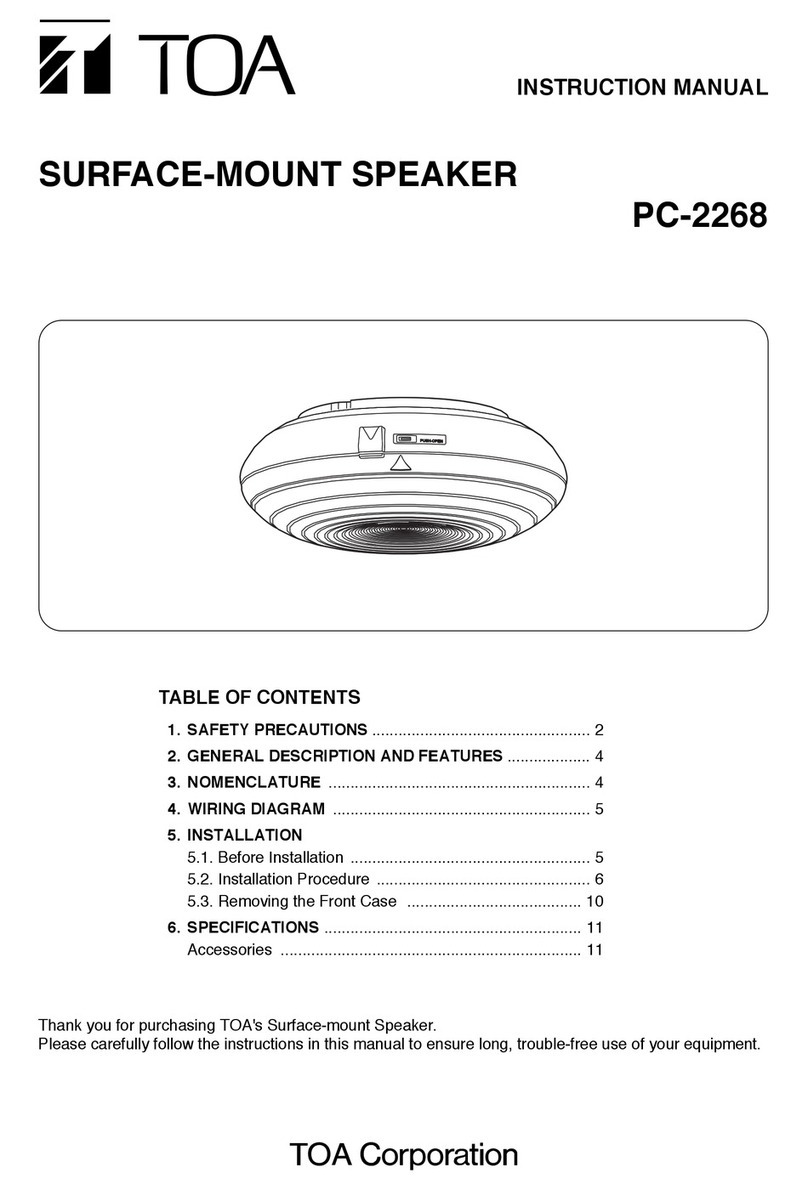 Toa PC-2268 User manual